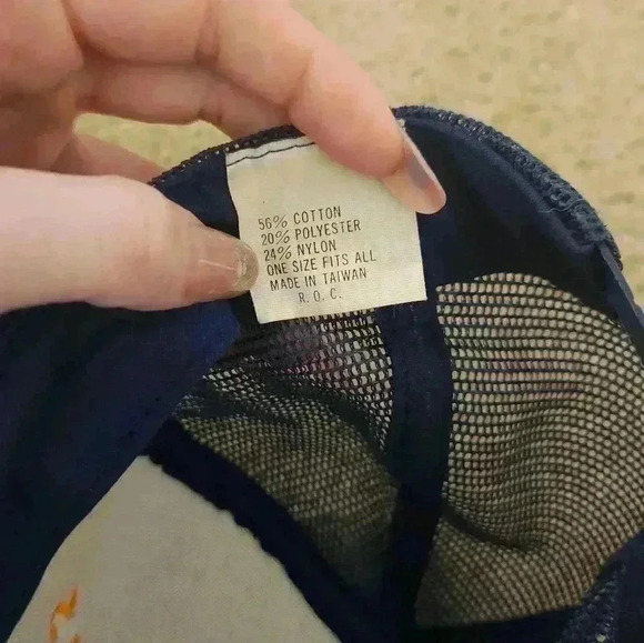 Las Vegas Blue Hat 3 Gold Stars One Size Vintage Mens Snapback Mesh - Picture 4 of 4